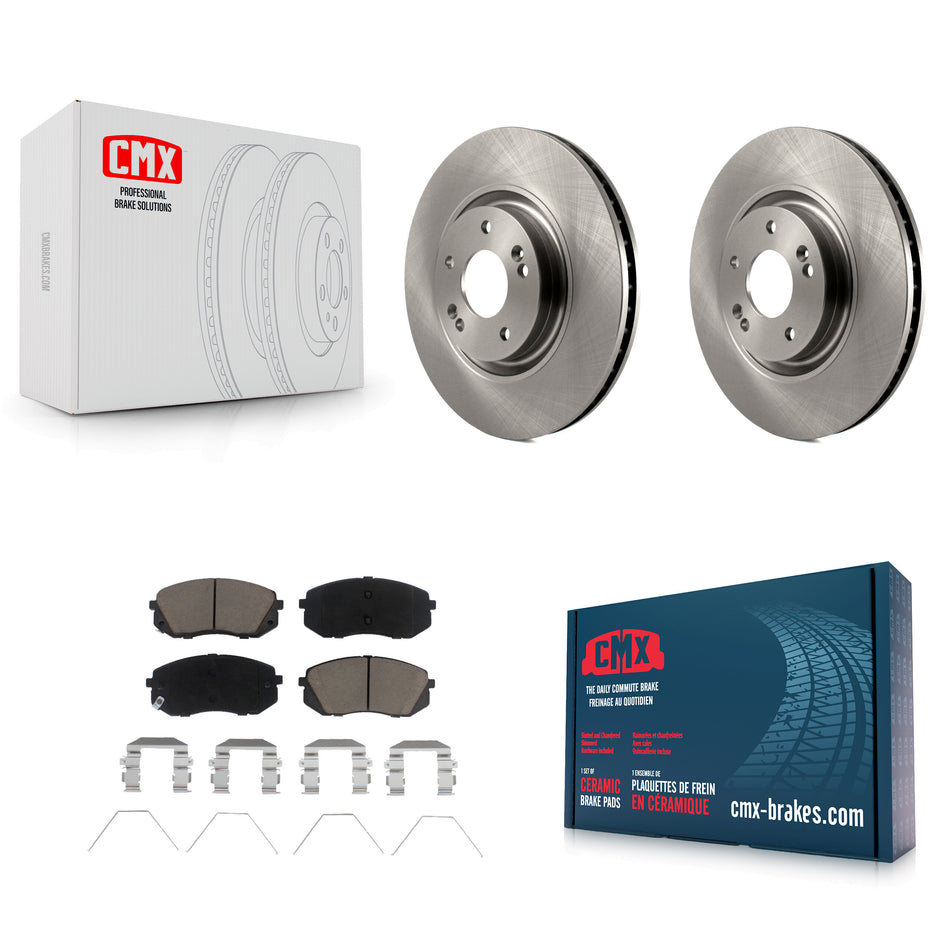 Front Disc Brake Rotors And Ceramic Pads Kit For Hyundai Sonata Kia Optima K8C-100127