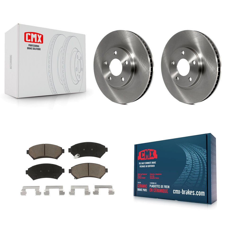 Front Brake Rotor & Ceramic Pad Kit For Chevrolet Buick Impala LeSabre Cadillac DeVille Monte Carlo Park Avenue Pontiac Bonneville Oldsmobile Eldorado Aurora Intrigue Riviera K8C-100134