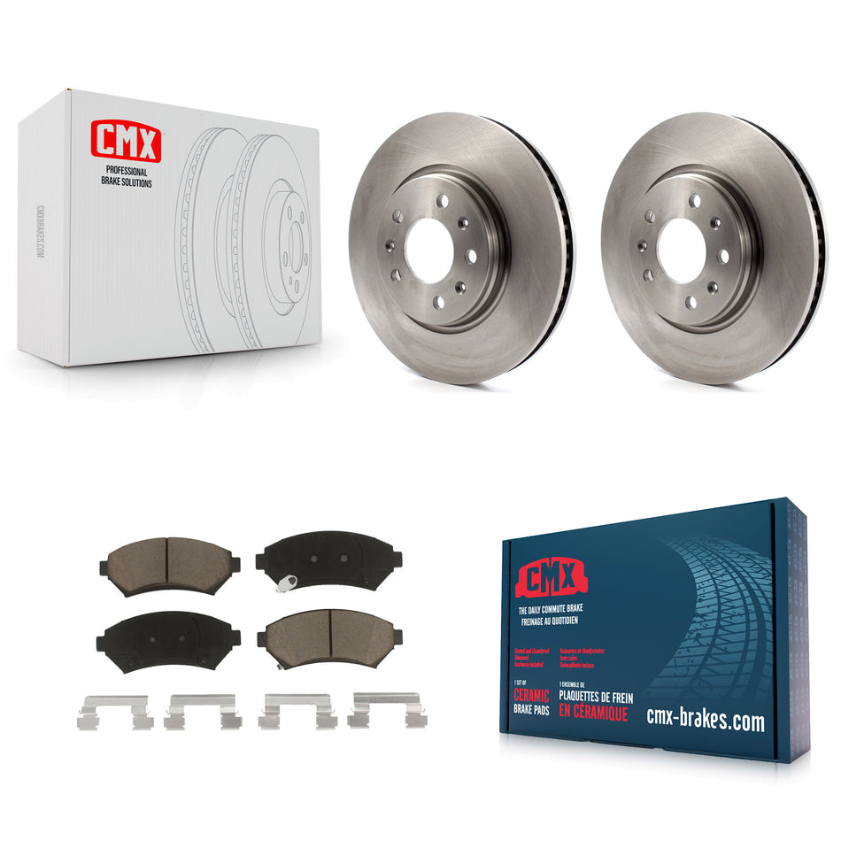 Front Disc Brake Rotors And Ceramic Pads Kit For 2003-2004 Cadillac Seville K8C-100136