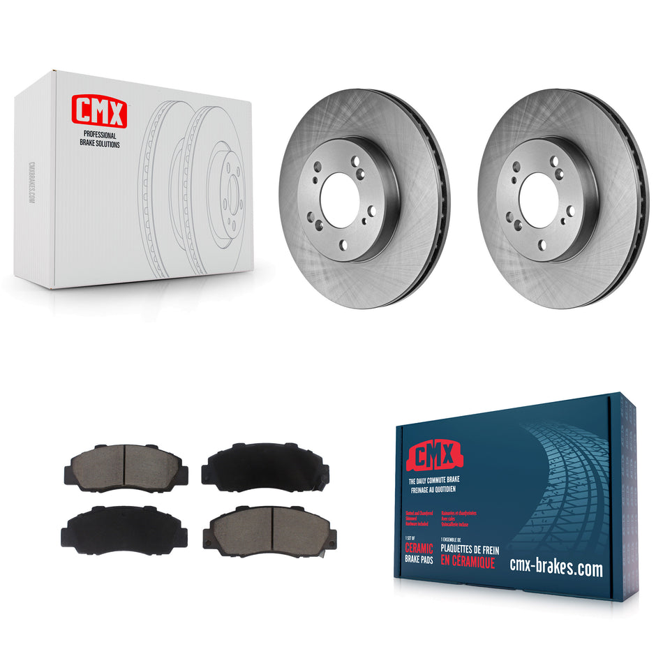 Front Disc Brake Rotors And Ceramic Pads Kit For Honda CR-V Acura Integra Prelude Odyssey Legend TL RL Isuzu Oasis K8C-100169