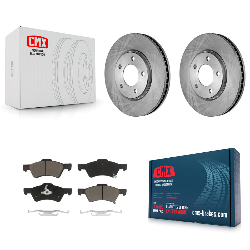 Front Disc Brake Rotors And Ceramic Pads Kit For Dodge Grand Caravan Chrysler Town & Country Voyager K8C-100174