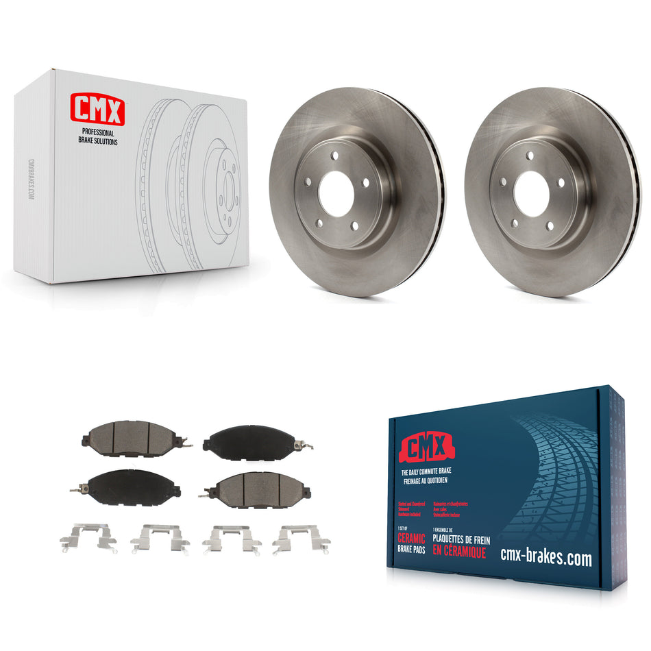 Front Disc Brake Rotors And Ceramic Pads Kit For Nissan Pathfinder Murano INFINITI QX60 JX35 K8C-100197