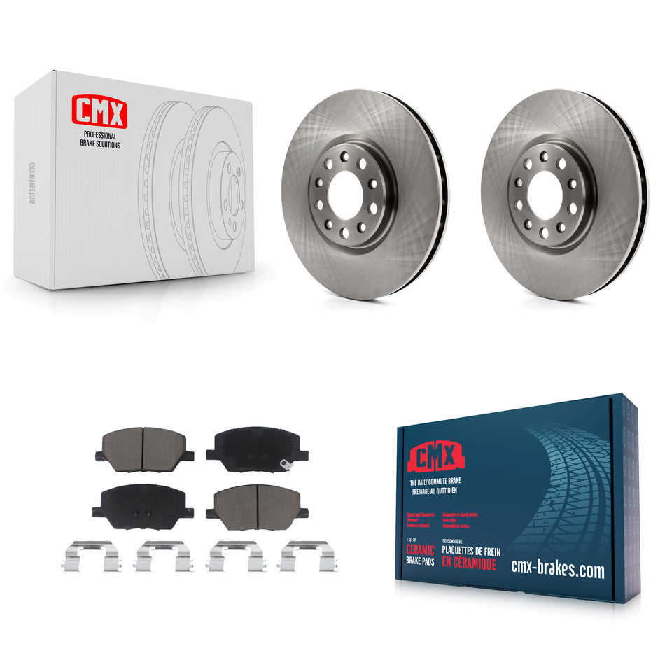 Front Disc Brake Rotors And Ceramic Pads Kit For Jeep Renegade Compass Fiat 500X K8C-100199