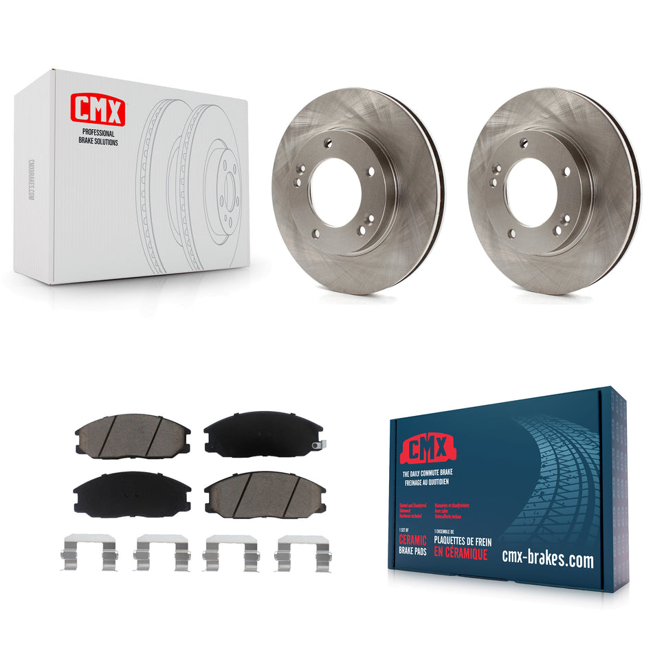 Front Disc Brake Rotors And Ceramic Pads Kit For 2003-2006 Kia Sorento K8C-100210