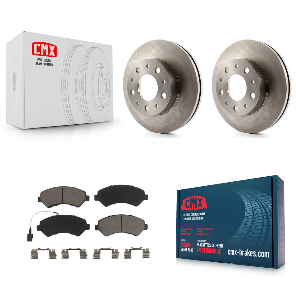 Front Disc Brake Rotors And Ceramic Pads Kit For Ram ProMaster 1500 2500 3500 K8C-100215