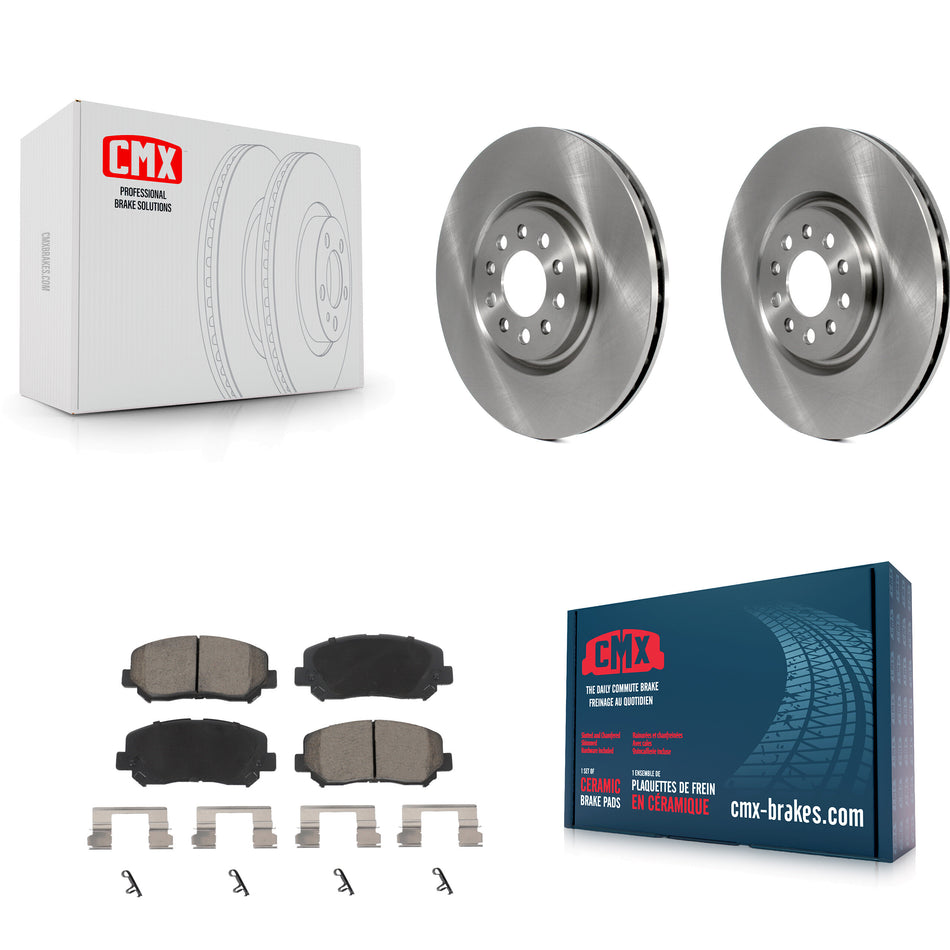 Front Disc Brake Rotors And Ceramic Pads Kit For Jeep Cherokee Chrysler 200 K8C-100218