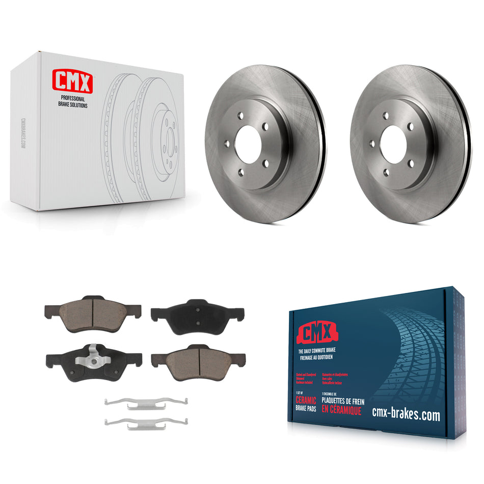Front Disc Brake Rotors And Ceramic Pads Kit For Ford Escape Mercury Mariner Mazda Tribute K8C-100221