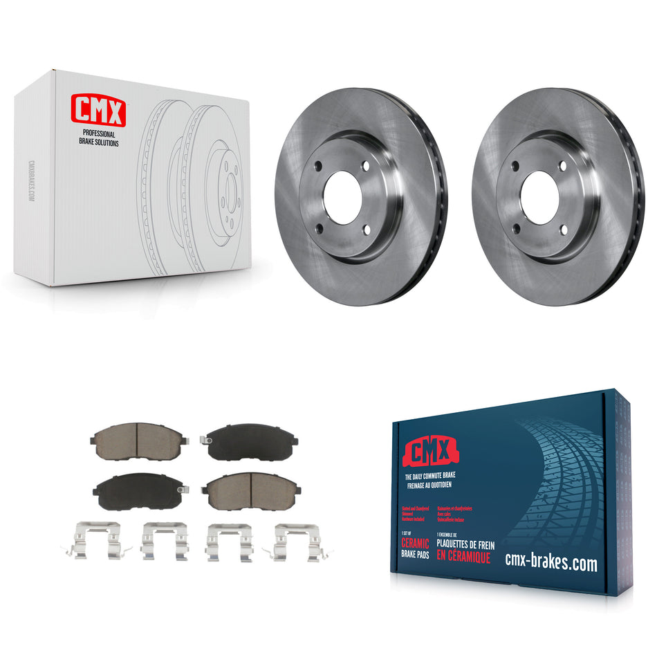 Front Disc Brake Rotors And Ceramic Pads Kit For Nissan Sentra Versa Cube K8C-100231