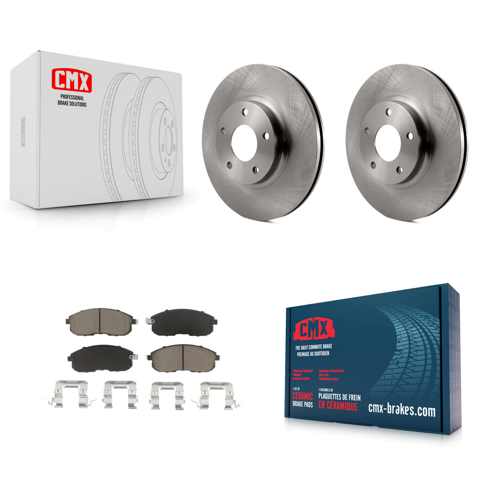 Front Disc Brake Rotors And Ceramic Pads Kit For Nissan Altima Maxima INFINITI I35 K8C-100238