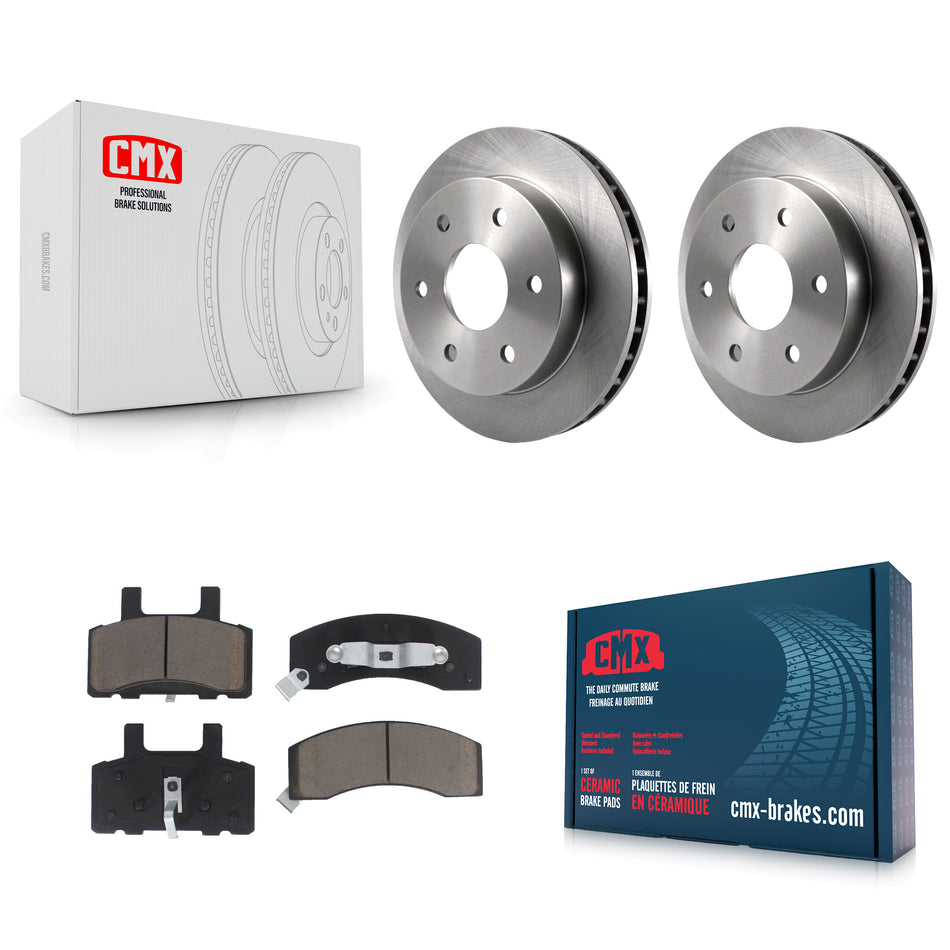 Front Disc Brake Rotors And Ceramic Pads Kit For Chevrolet Tahoe GMC Yukon K2500 Suburban K1500 K8C-100250
