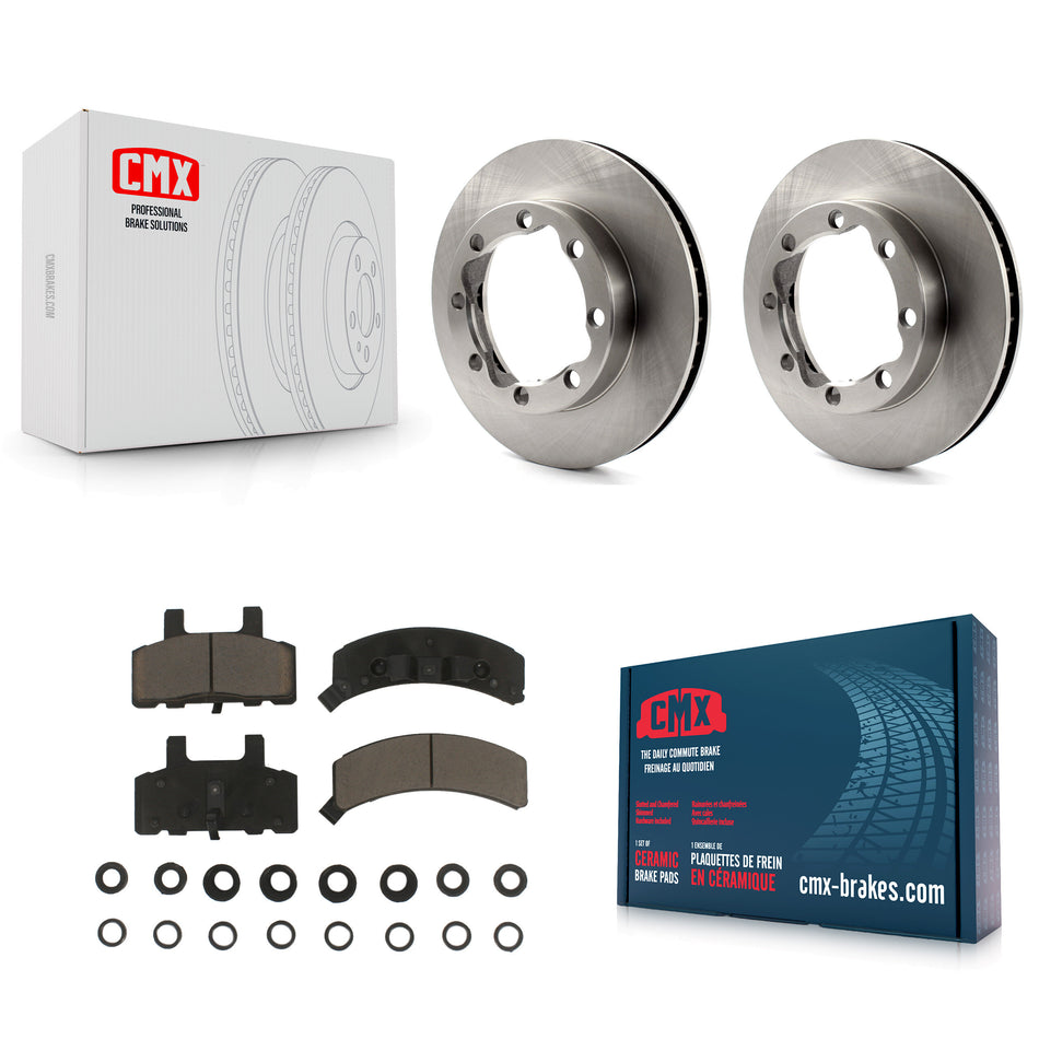 Front Disc Brake Rotors And Ceramic Pads Kit For K1500 Suburban GMC Chevrolet K2500 K8C-100254
