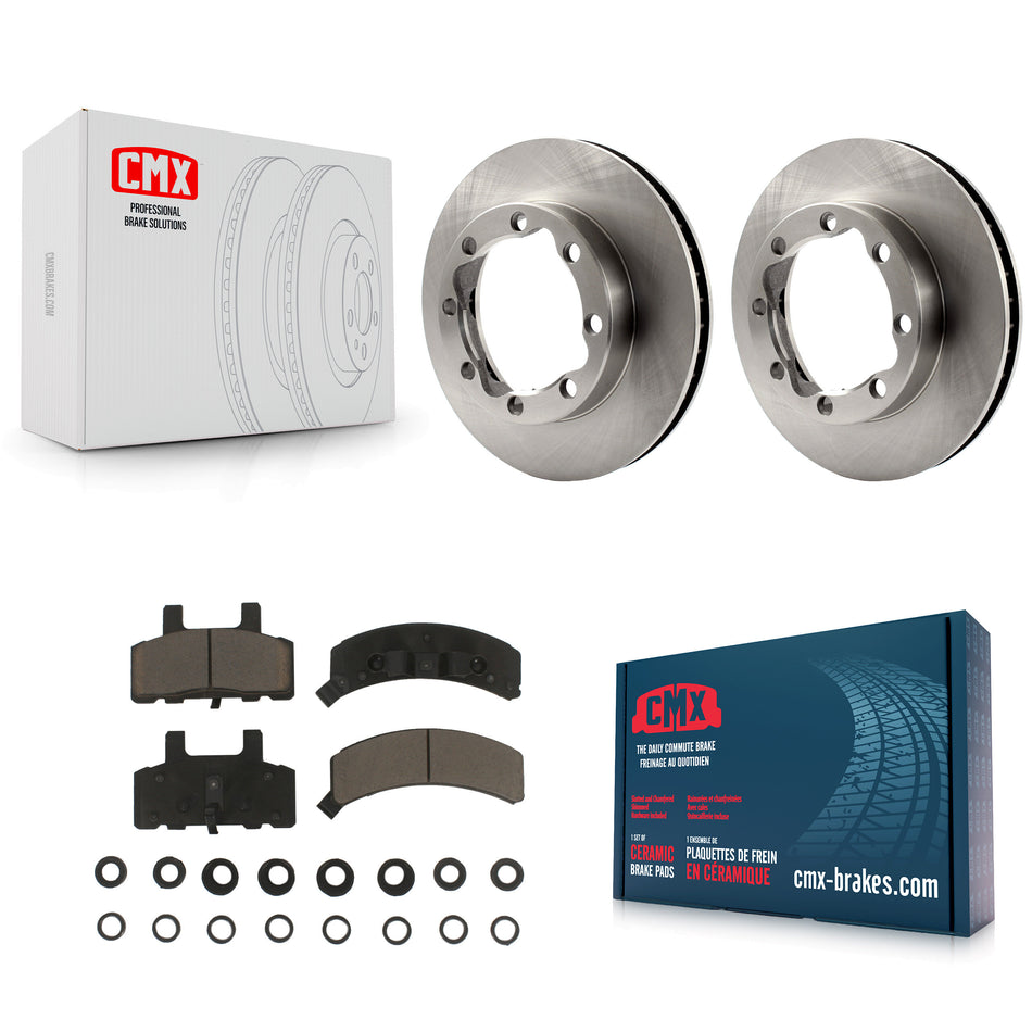 Front Disc Brake Rotors And Ceramic Pads Kit For K1500 Suburban GMC Chevrolet K2500 K8C-100254