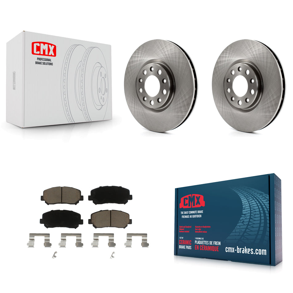 Front Disc Brake Rotors And Ceramic Pads Kit For Dodge Dart Chrysler 200 K8C-100256