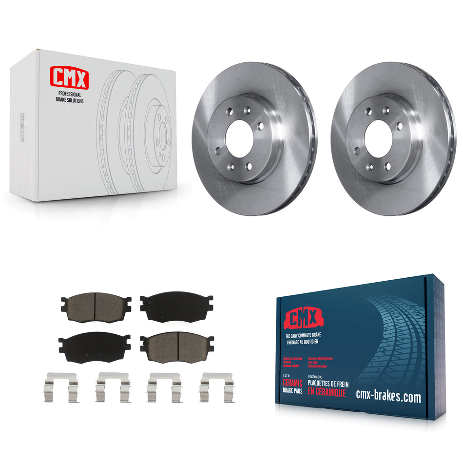 Front Disc Brake Rotors And Ceramic Pads Kit For Hyundai Accent Kia Rio Rio5 K8C-100257