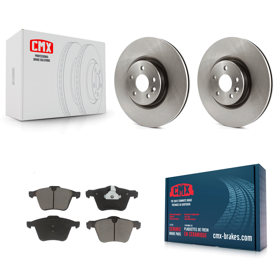 Front Disc Brake Rotors And Ceramic Pads Kit For Volvo S60 XC70 S80 V60 V70 With 336mm Diameter Rotor K8C-100268