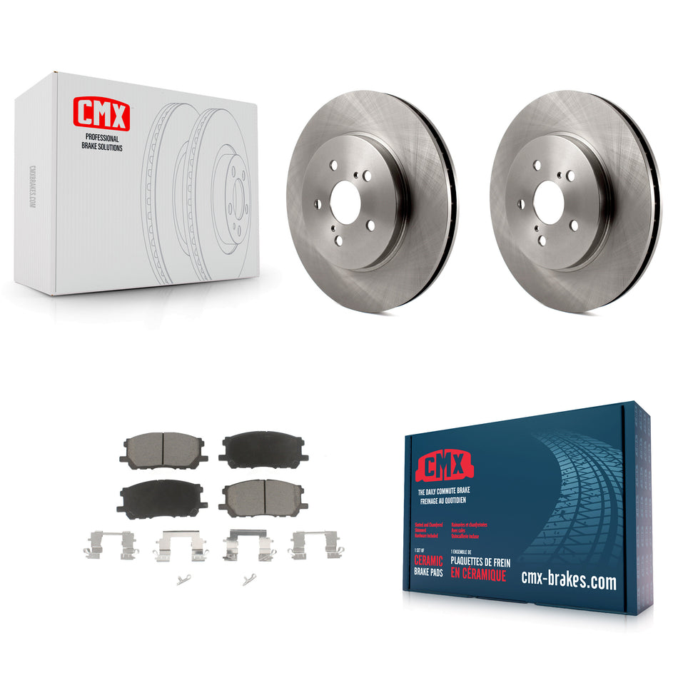 Front Disc Brake Rotors And Ceramic Pads Kit For Lexus Toyota Highlander RX350 RX330 RX400h K8C-100271