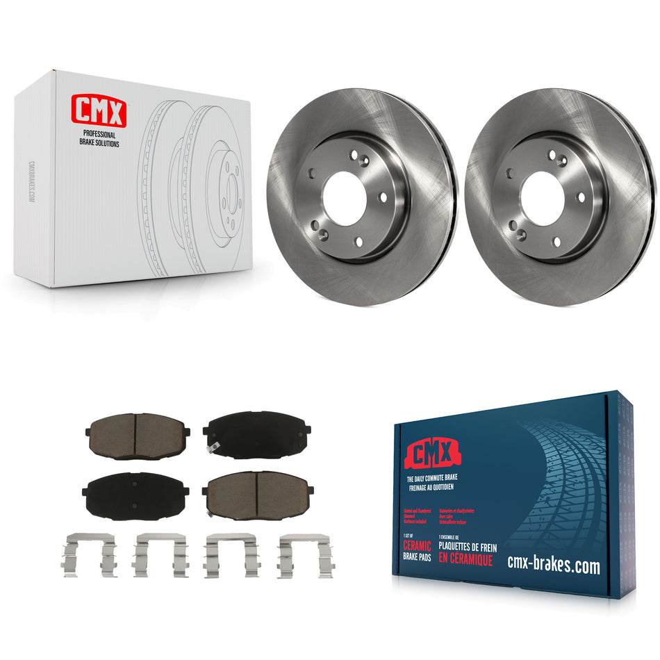 Front Disc Brake Rotors And Ceramic Pads Kit For Hyundai Elantra K8C-100278