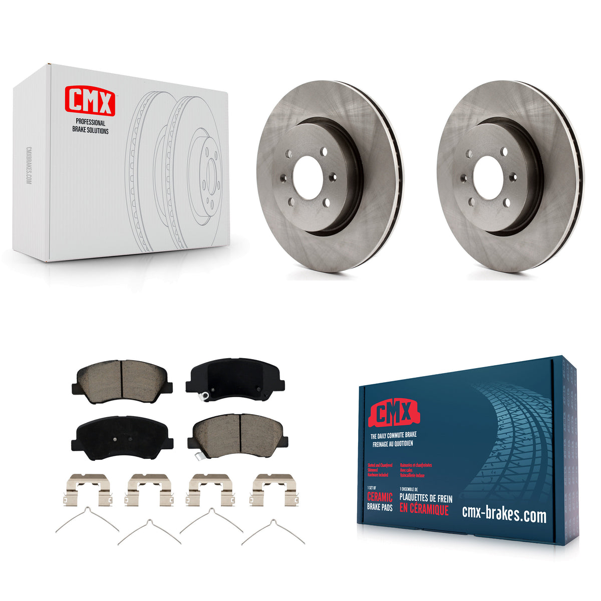 Front Disc Brake Rotors And Ceramic Pads Kit For Kia Rio Hyundai Accent K8C-100281