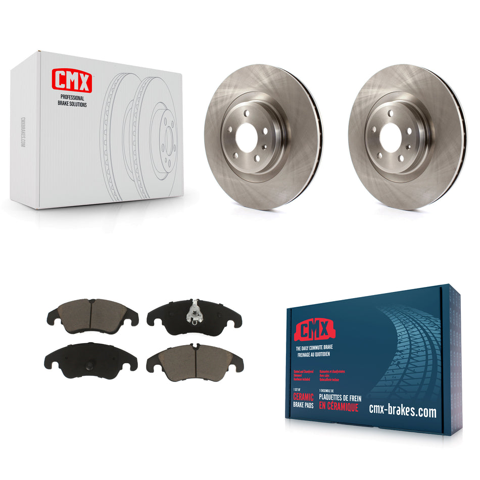 Front Disc Brake Rotors And Ceramic Pads Kit For Audi Q5 A6 Quattro S5 S4 A7 A5 A4 K8C-100299