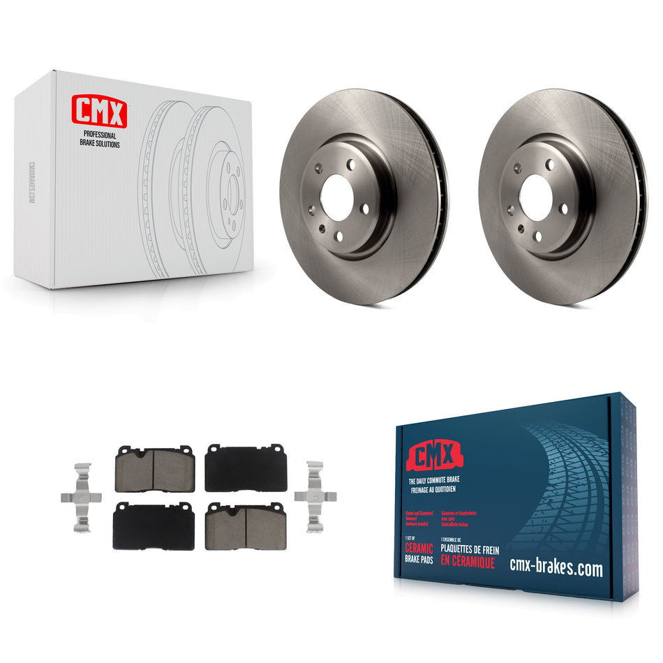 Front Disc Brake Rotors And Ceramic Pads Kit For Audi Q5 K8C-100301