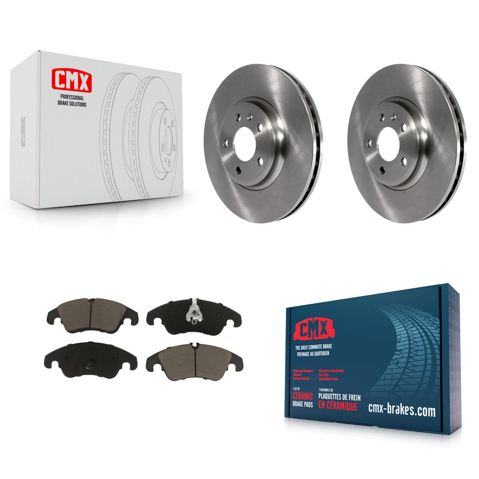 Front Disc Brake Rotors And Ceramic Pads Kit For Audi A4 Quattro Q5 A5 allroad K8C-100303