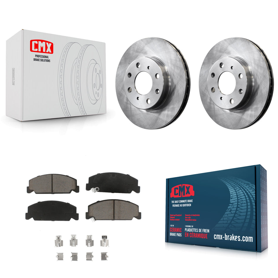 Front Disc Brake Rotors And Ceramic Pads Kit For Honda Civic del Sol CRX K8C-100308