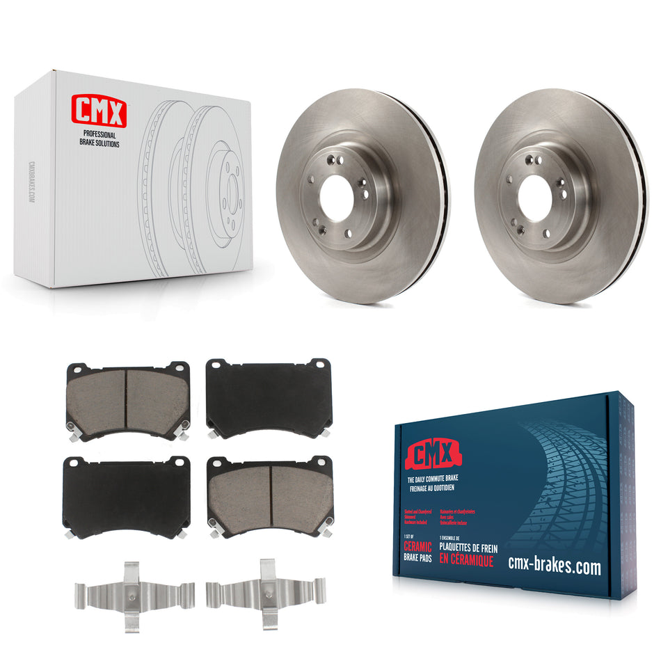 Front Disc Brake Rotors And Ceramic Pads Kit For Hyundai Genesis K8C-100316