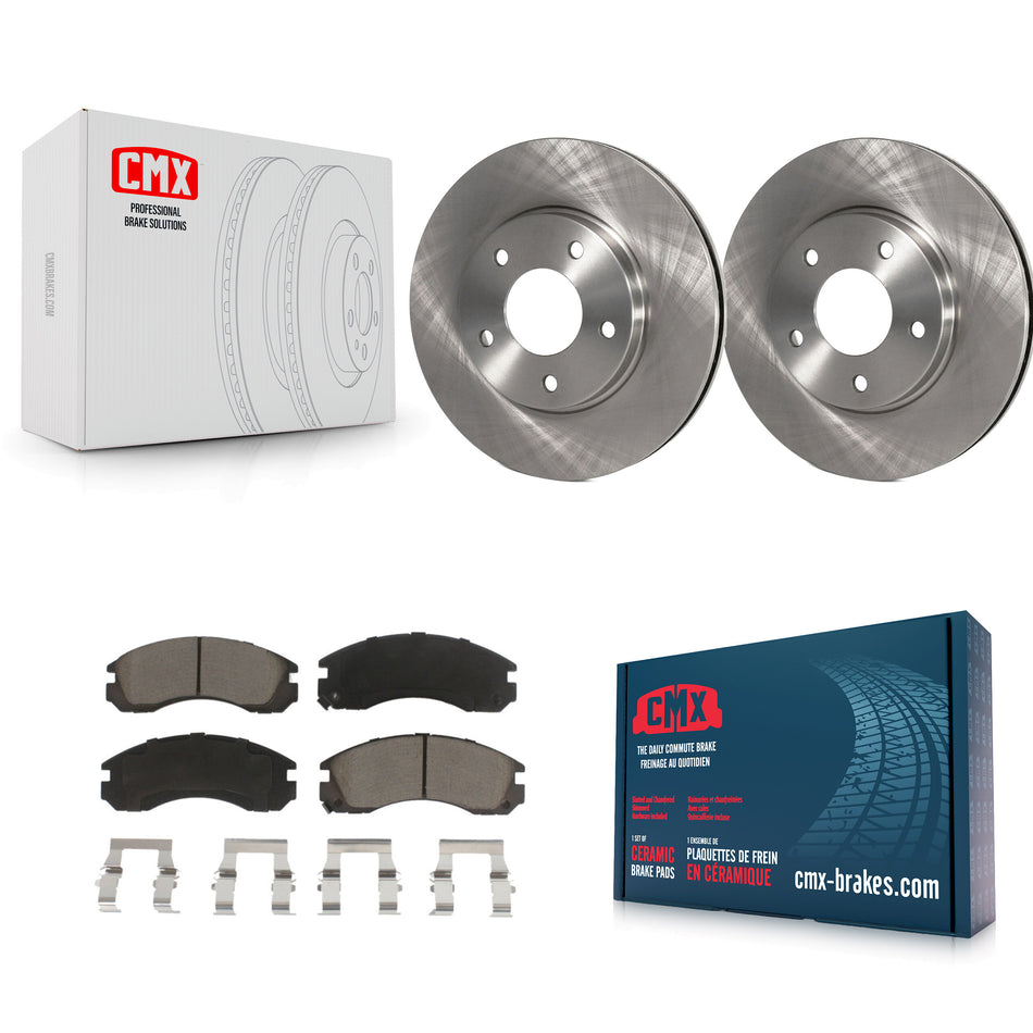 Front Disc Brake Rotors And Ceramic Pads Kit For 2000 Mitsubishi Eclipse 3.0L K8C-100326