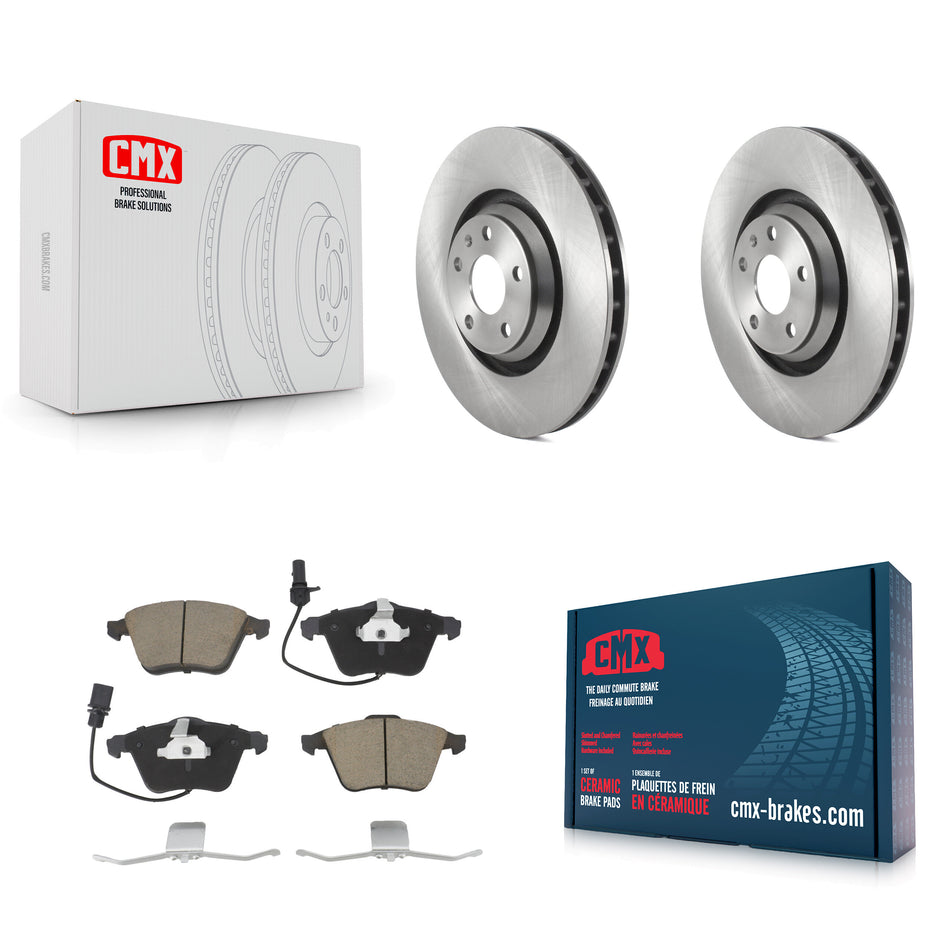 Front Disc Brake Rotors And Ceramic Pads Kit For Audi TT Quattro TTS K8C-100342