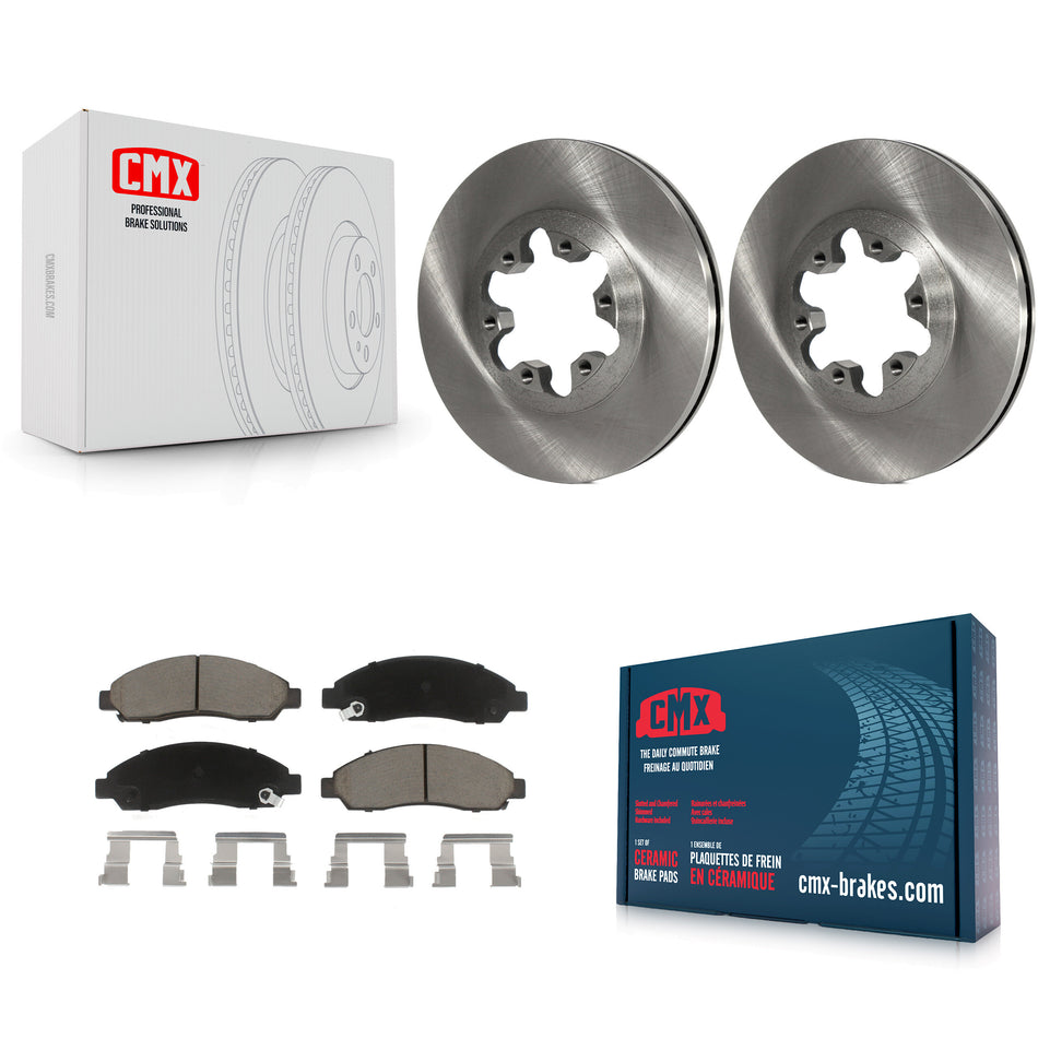 Front Disc Brake Rotors And Ceramic Pads Kit For Chevrolet Colorado GMC Canyon Isuzu i-290 i-280 i-370 i-350 K8C-100355