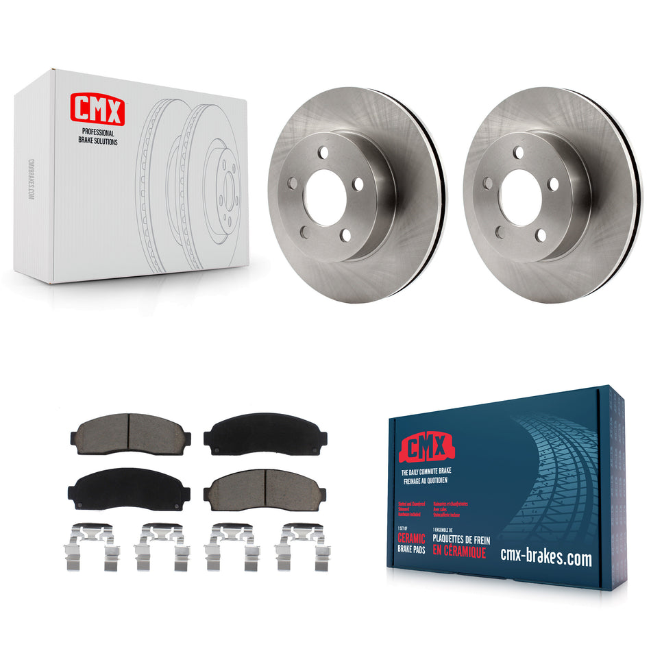 Front Disc Brake Rotors And Ceramic Pads Kit For Ford Ranger Mazda B4000 4WD K8C-100379