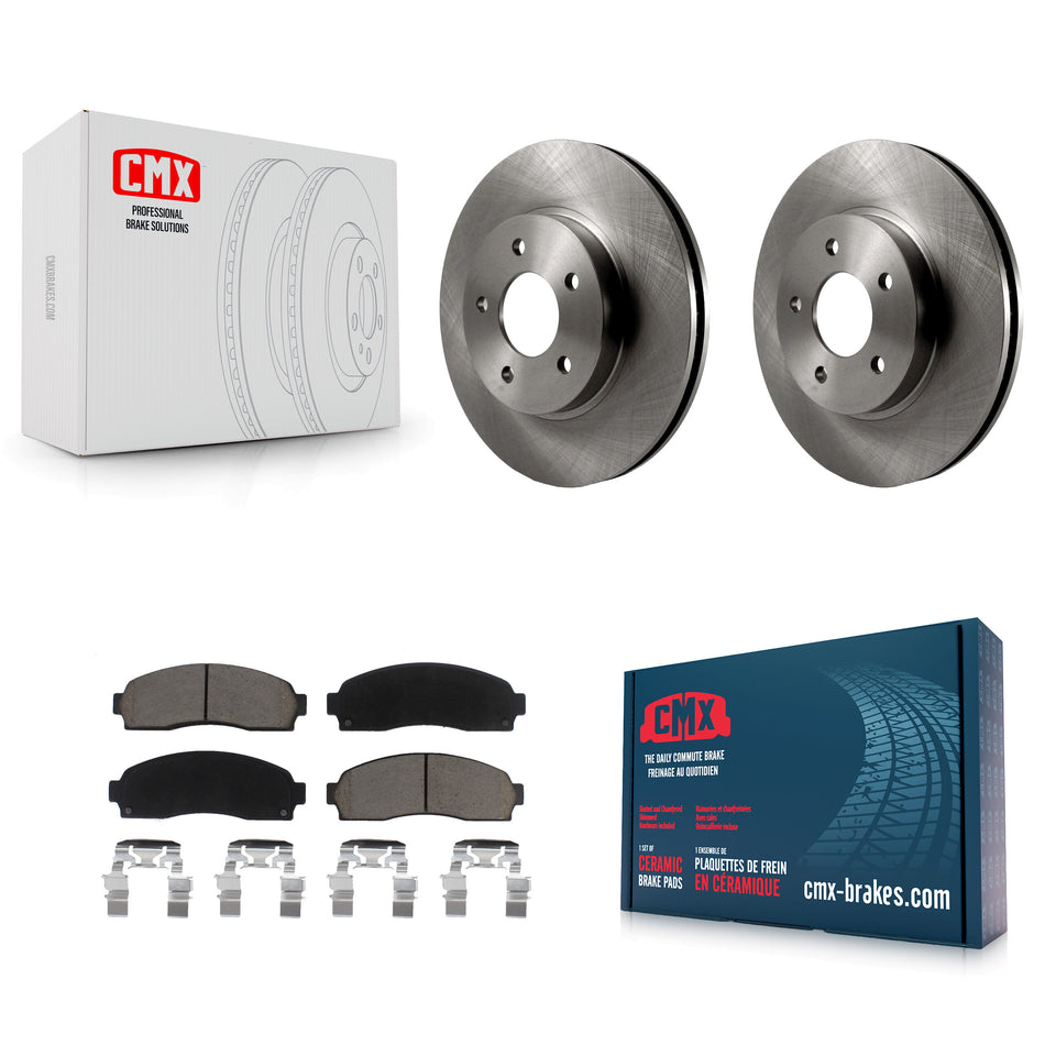 Front Disc Brake Rotors And Ceramic Pads Kit For Saturn Vue Chevrolet Equinox Pontiac Torrent K8C-100380