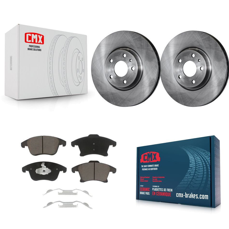 Front Disc Brake Rotors And Ceramic Pads Kit For Ford Fusion Lincoln MKZ K8C-100384