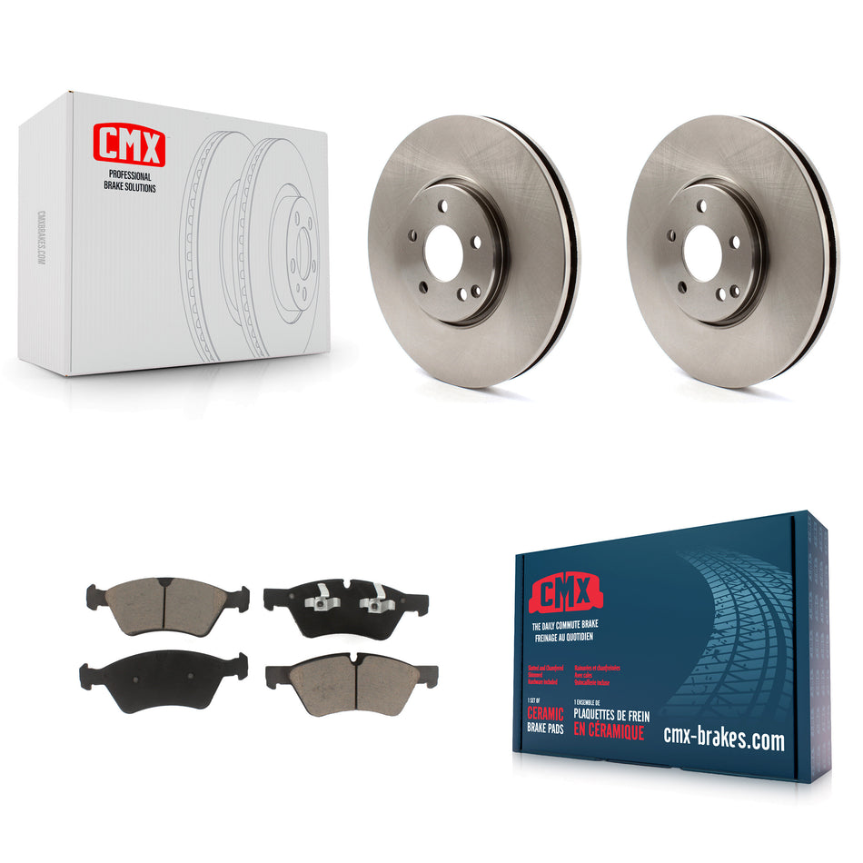 Front Disc Brake Rotors And Ceramic Pads Kit For Mercedes-Benz E550 E500 AWD K8C-100388
