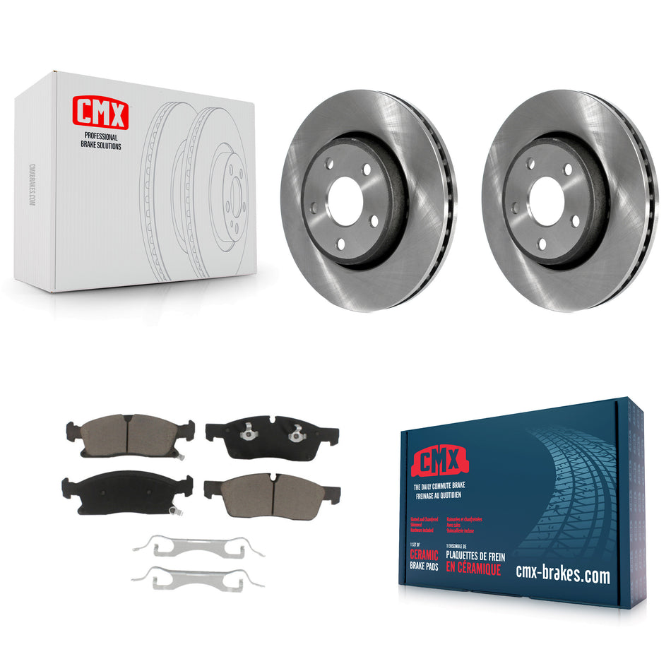 Front Disc Brake Rotors And Ceramic Pads Kit For Jeep Grand Cherokee Dodge Durango K8C-100401