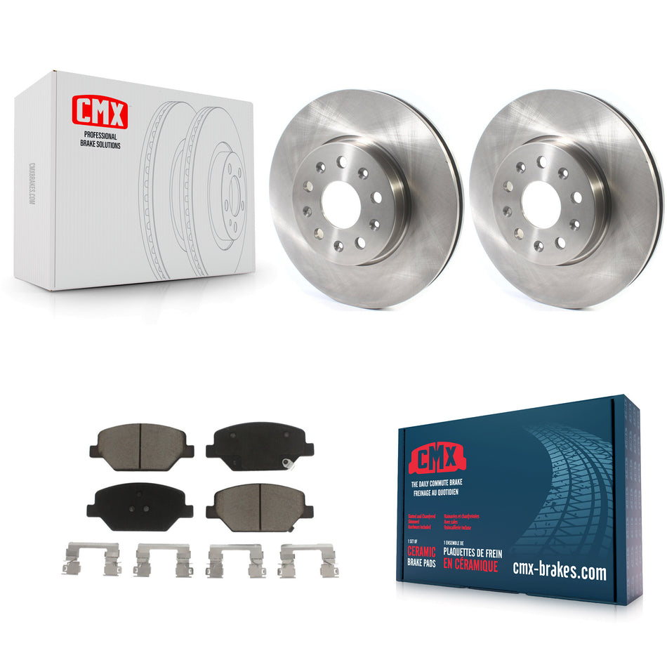 Front Disc Brake Rotors And Ceramic Pads Kit For Chevrolet Camaro Without Brembo Calipers K8C-100410