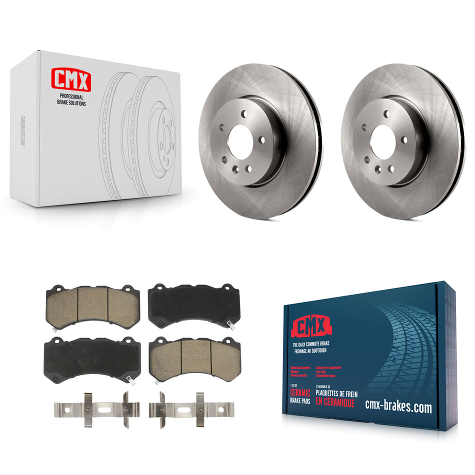 Front Disc Brake Rotors And Ceramic Pads Kit For Cadillac ATS V K8C-100412