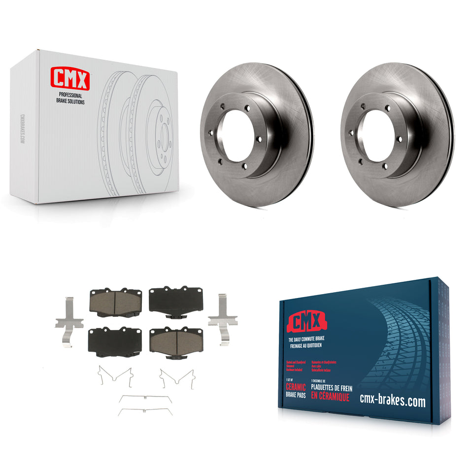 Front Disc Brake Rotors And Ceramic Pads Kit For Toyota Pickup 4Runner K8C-100421