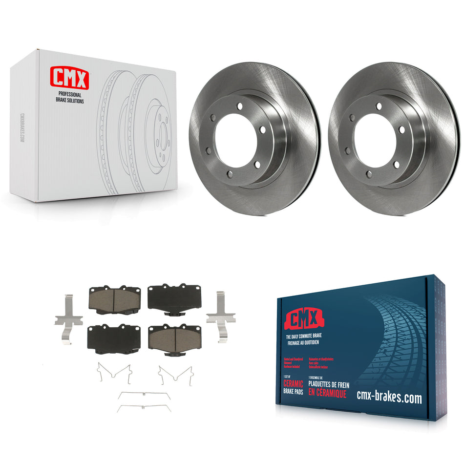 Front Disc Brake Rotors And Ceramic Pads Kit For Toyota 4Runner Tacoma K8C-100422