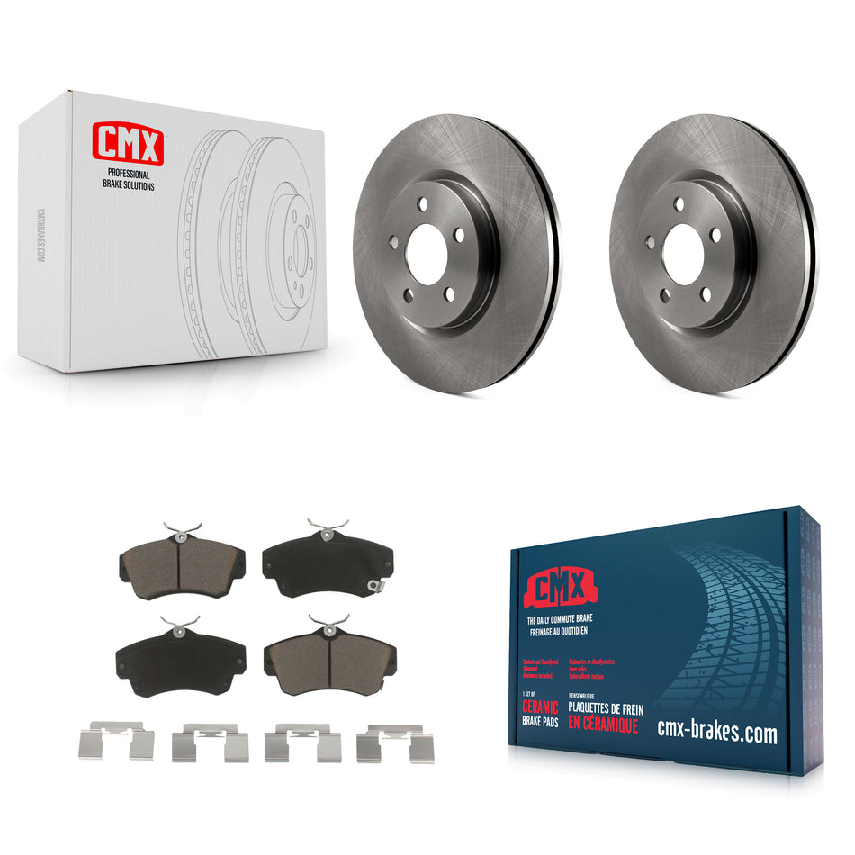 Front Disc Brake Rotors And Ceramic Pads Kit For Chrysler PT Cruiser K8C-100428
