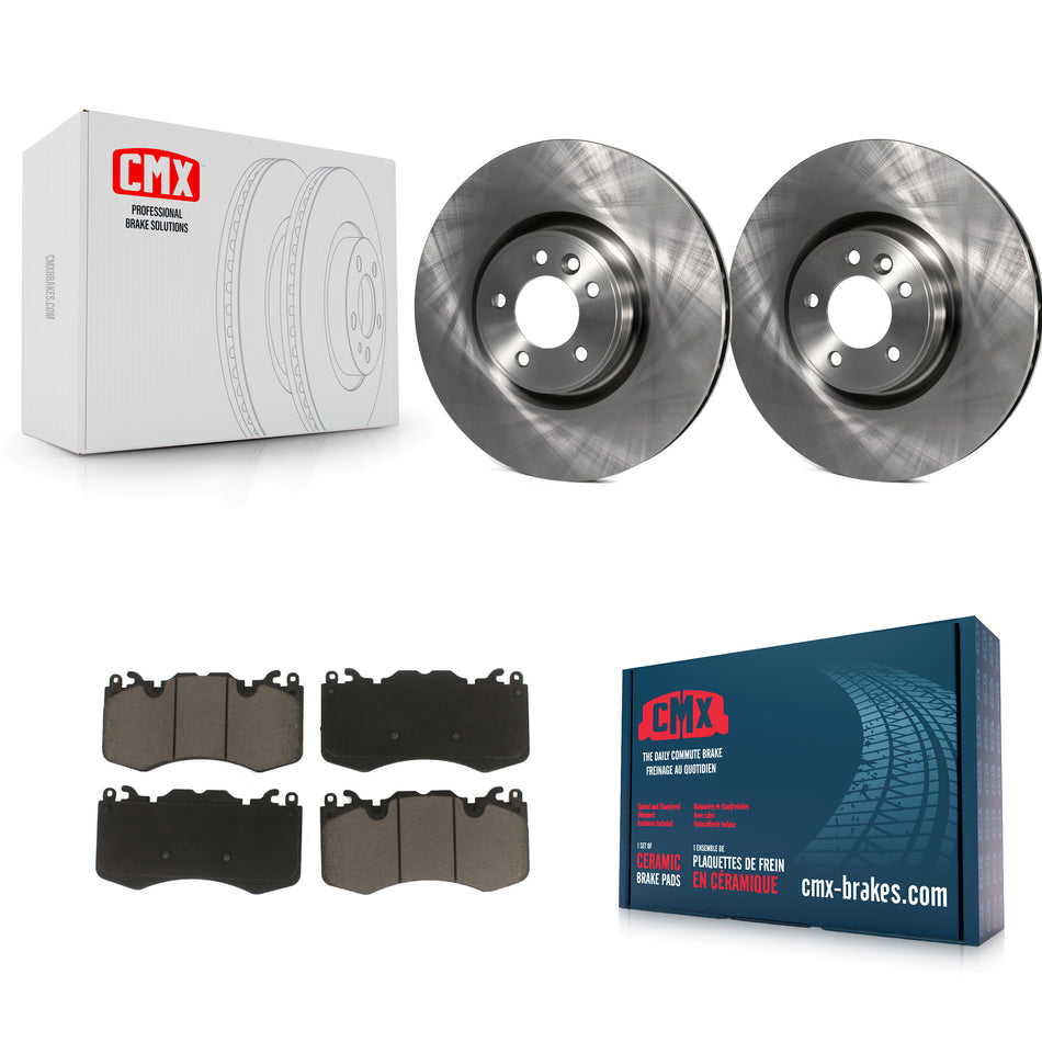 Front Disc Brake Rotors And Ceramic Pads Kit For Land Rover Range Sport K8C-100435