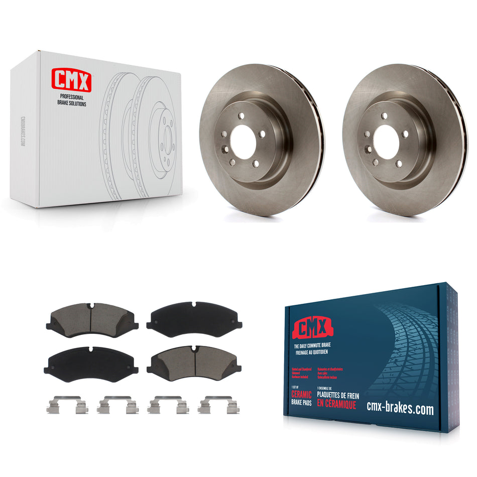 Front Disc Brake Rotors And Ceramic Pads Kit For Land Rover Range Sport LR4 Discovery K8C-100437