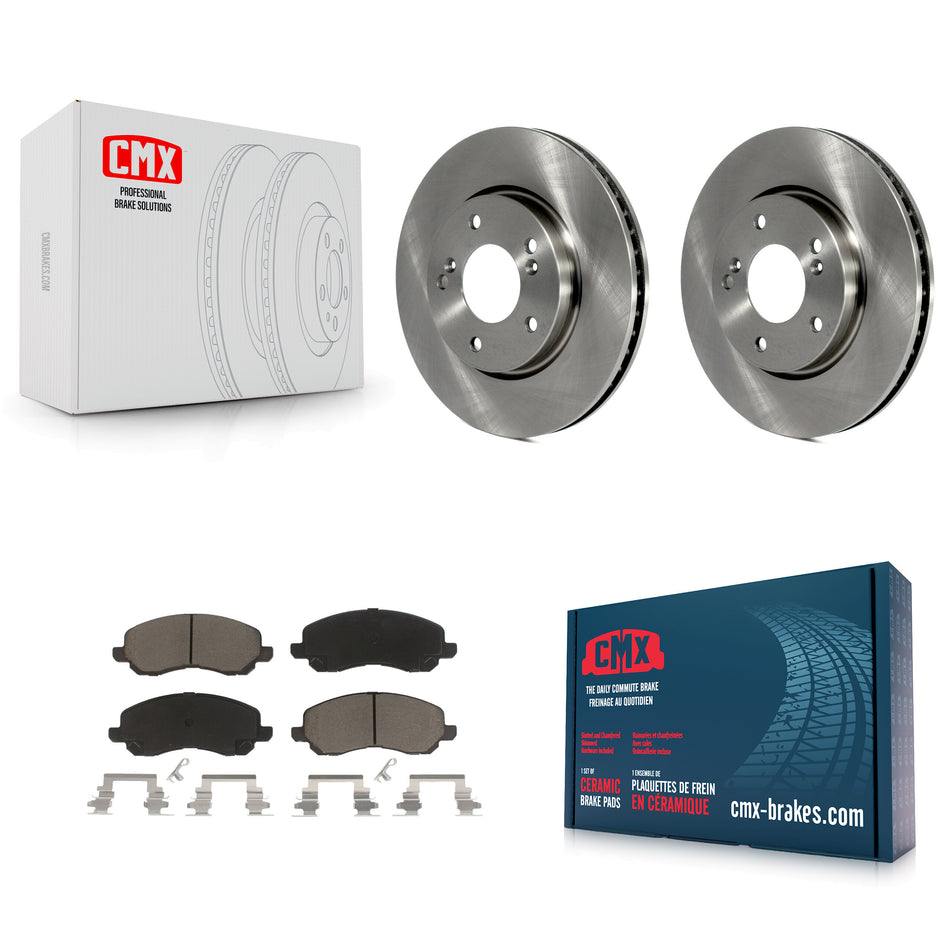 Front Disc Brake Rotors And Ceramic Pads Kit For Mitsubishi Galant K8C-100471