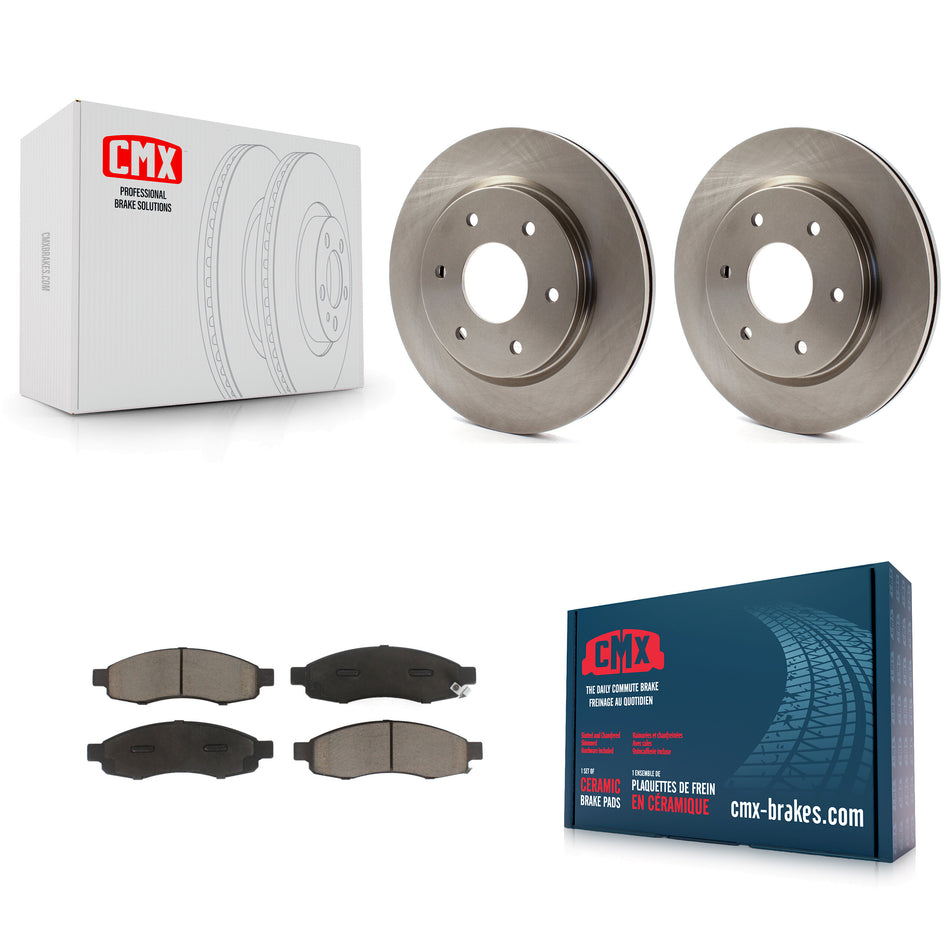 Front Disc Brake Rotors And Ceramic Pads Kit For Nissan TITAN Armada INFINITI QX56 K8C-100486