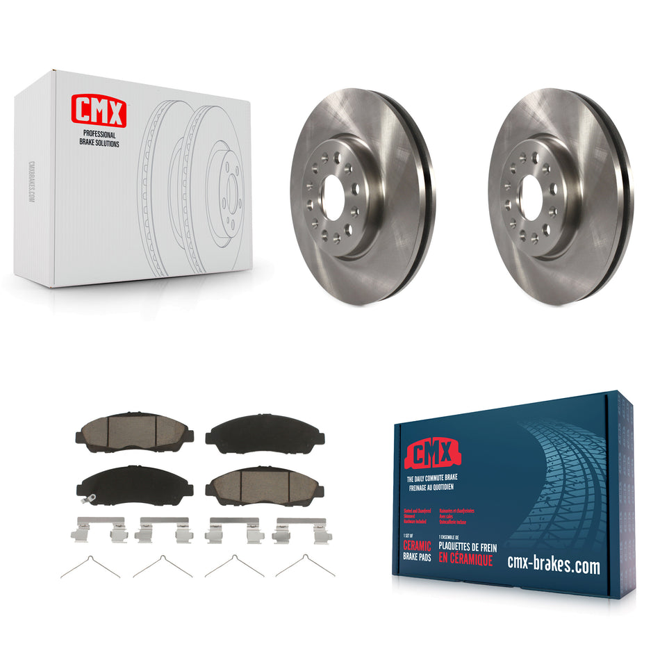 Front Disc Brake Rotors And Ceramic Pads Kit For Chevrolet Traverse GMC Acadia Buick Enclave Blazer K8C-100487