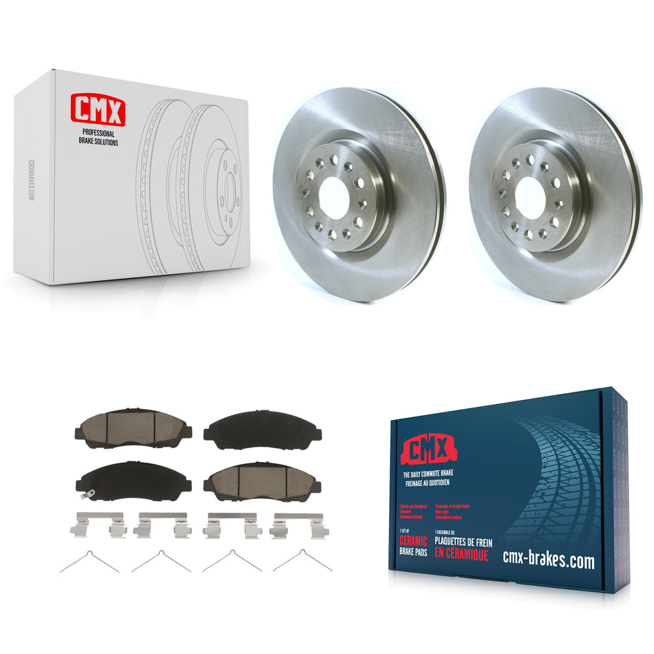 Front Disc Brake Rotors And Ceramic Pads Kit For Cadillac XT5 Buick Enclave XT6 K8C-100488