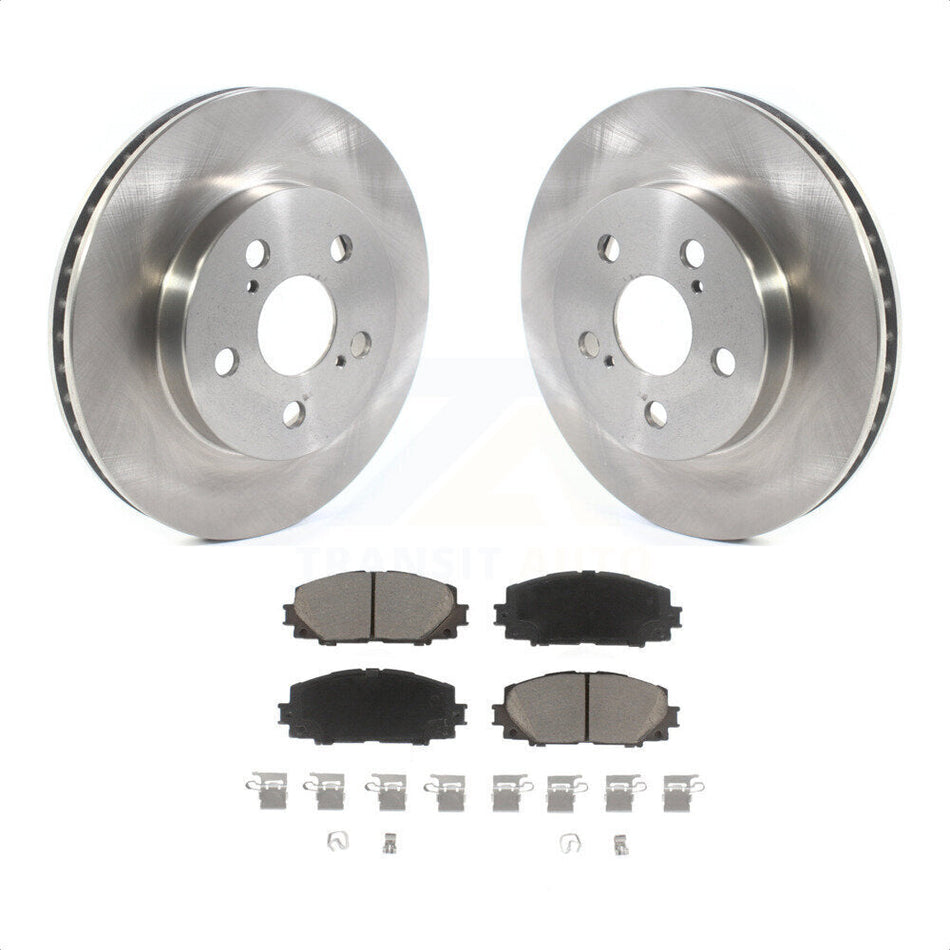 Front Disc Brake Rotors And Ceramic Pads Kit For Toyota Prius Corolla Prime AWD-e K8C-100498