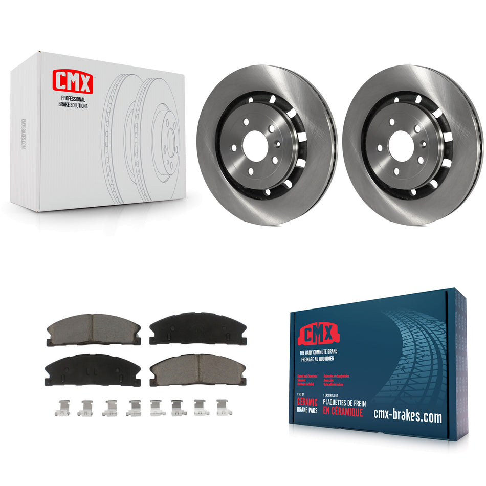 Front Disc Brake Rotors And Ceramic Pads Kit For Ford Explorer Taurus Flex Police Interceptor Utility Lincoln Sedan MKS MKT Special Service K8C-100509
