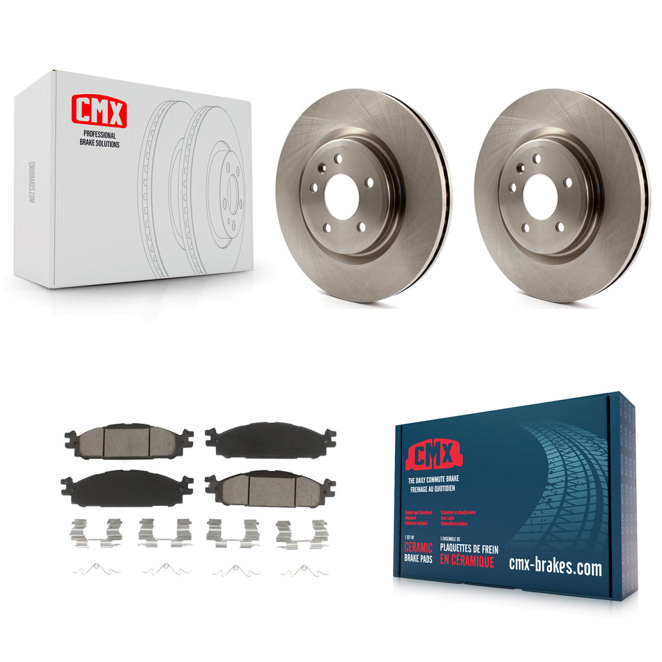 Front Disc Brake Rotors And Ceramic Pads Kit For Ford Explorer Taurus Flex Lincoln MKT MKS K8C-100510