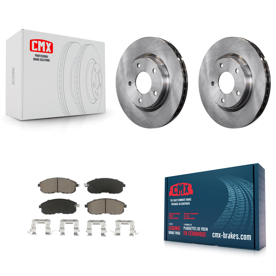 Front Disc Brake Rotors And Ceramic Pads Kit For Nissan Sentra K8C-100520